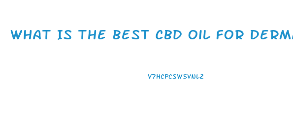 What Is The Best Cbd Oil For Dermatitis