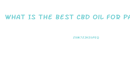 What Is The Best Cbd Oil For Pain In Canada