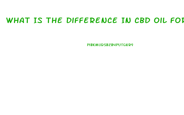 What Is The Difference In Cbd Oil For Dogs And Humans