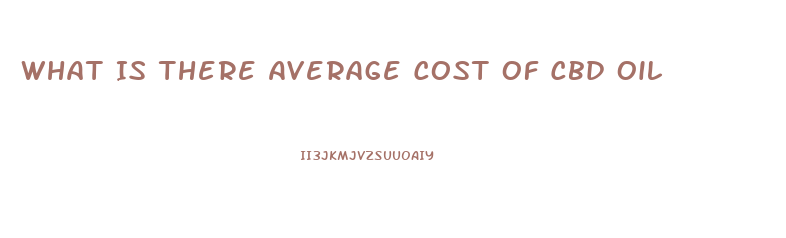What Is There Average Cost Of Cbd Oil