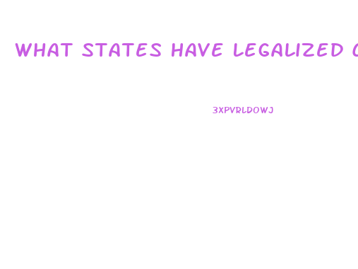 What States Have Legalized Cbd Oil