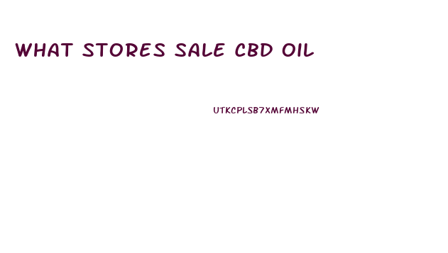 What Stores Sale Cbd Oil