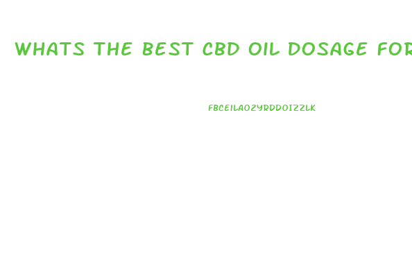 Whats The Best Cbd Oil Dosage For Parkinson Disease