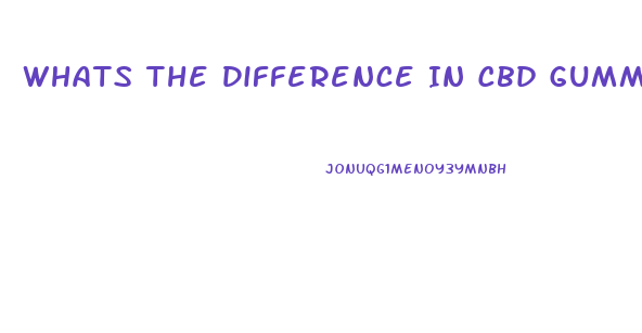 Whats The Difference In Cbd Gummies And Hemp Gummies