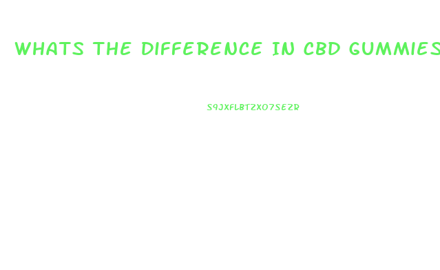 Whats The Difference In Cbd Gummies And Hemp Gummies