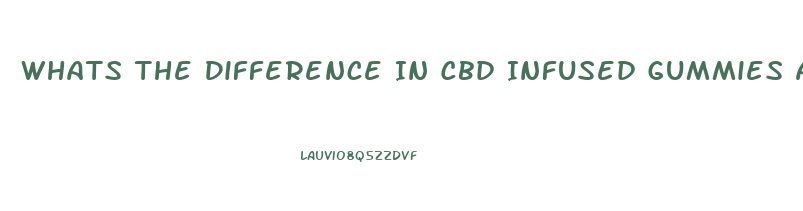 Whats The Difference In Cbd Infused Gummies And Cbd Gummies