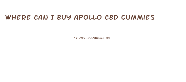 Where Can I Buy Apollo Cbd Gummies