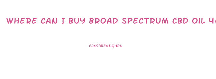 Where Can I Buy Broad Spectrum Cbd Oil 46218