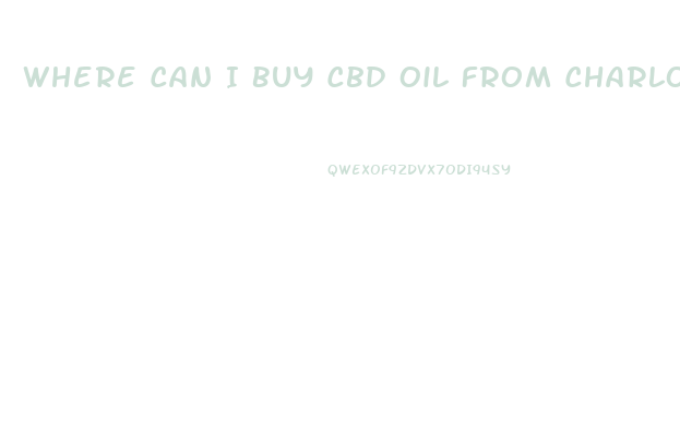 Where Can I Buy Cbd Oil From Charlottes Web In Central Fl