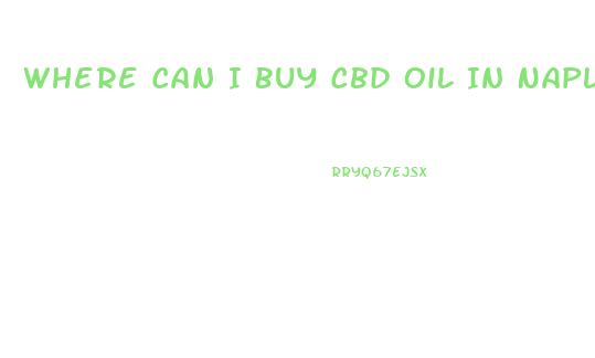 Where Can I Buy Cbd Oil In Naples Florida
