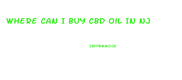 Where Can I Buy Cbd Oil In Nj
