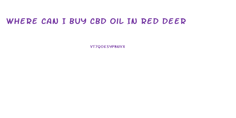 Where Can I Buy Cbd Oil In Red Deer
