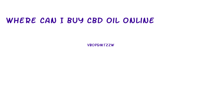 Where Can I Buy Cbd Oil Online