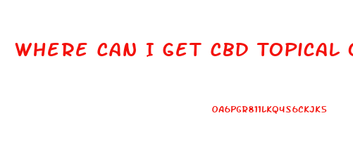 Where Can I Get Cbd Topical Oil