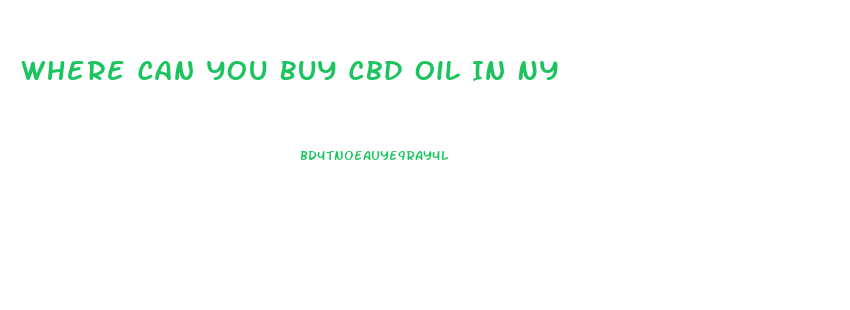 Where Can You Buy Cbd Oil In Ny