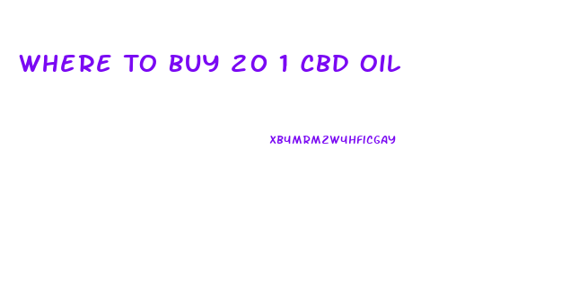 Where To Buy 20 1 Cbd Oil