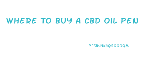Where To Buy A Cbd Oil Pen