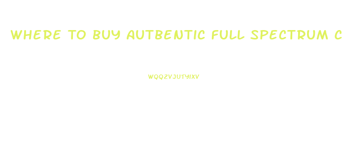 Where To Buy Autbentic Full Spectrum Cbd Gummies
