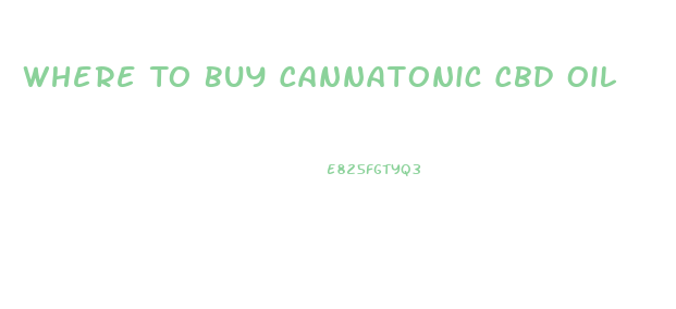 Where To Buy Cannatonic Cbd Oil