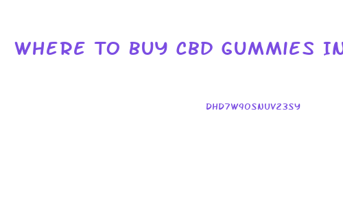 Where To Buy Cbd Gummies In Minnesota