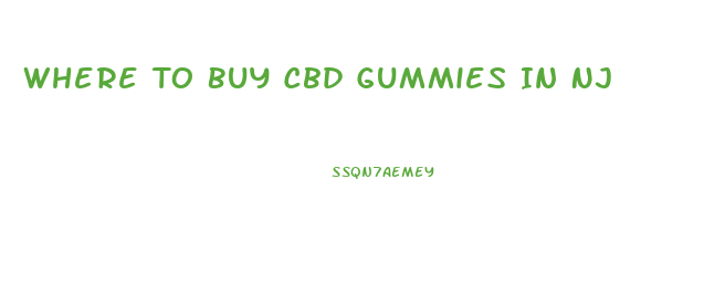 Where To Buy Cbd Gummies In Nj