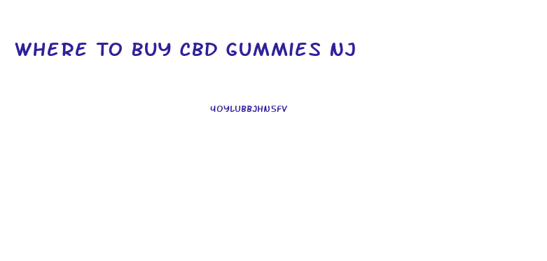 Where To Buy Cbd Gummies Nj