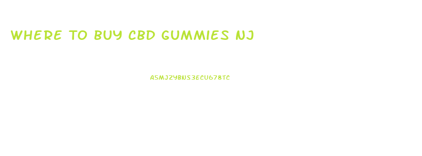 Where To Buy Cbd Gummies Nj