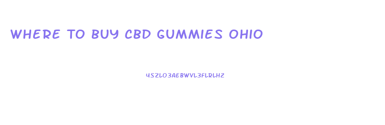 Where To Buy Cbd Gummies Ohio