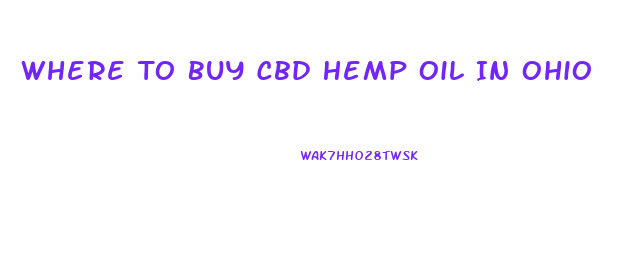 Where To Buy Cbd Hemp Oil In Ohio