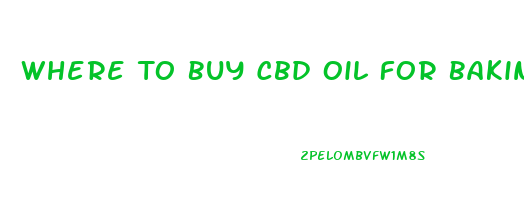 Where To Buy Cbd Oil For Baking