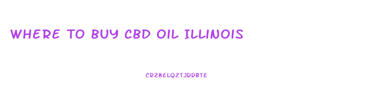 Where To Buy Cbd Oil Illinois