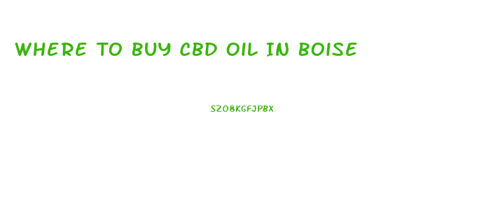 Where To Buy Cbd Oil In Boise