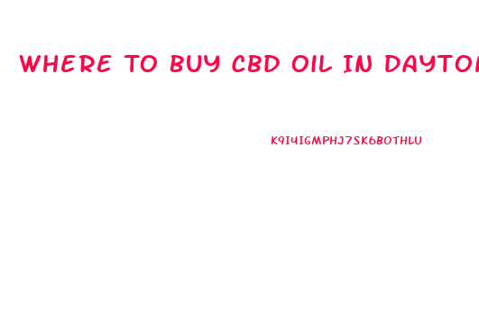 Where To Buy Cbd Oil In Dayton Ohio