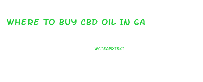 Where To Buy Cbd Oil In Ga