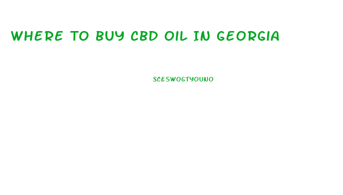 Where To Buy Cbd Oil In Georgia