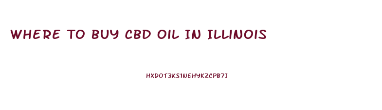 Where To Buy Cbd Oil In Illinois