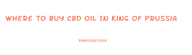 Where To Buy Cbd Oil In King Of Prussia