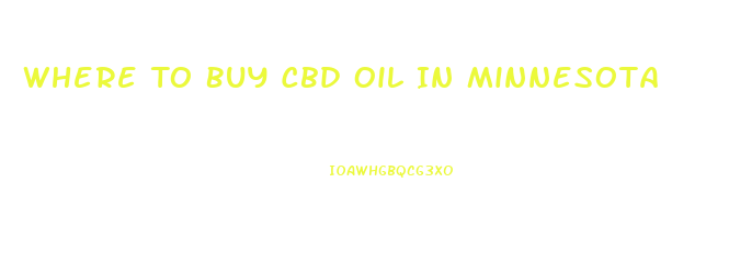 Where To Buy Cbd Oil In Minnesota