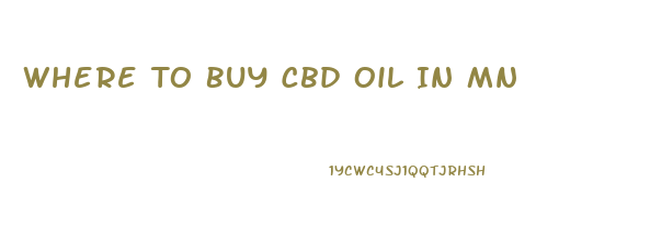 Where To Buy Cbd Oil In Mn
