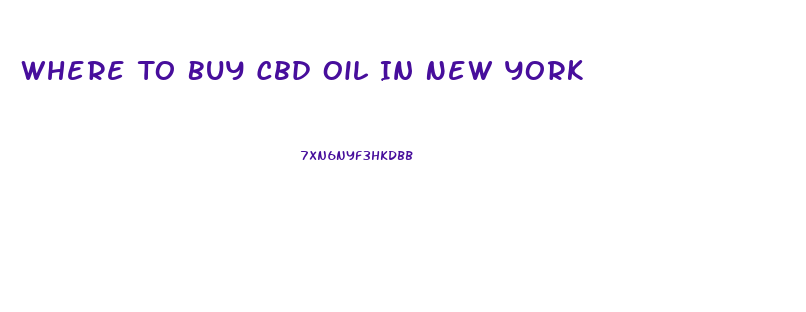 Where To Buy Cbd Oil In New York