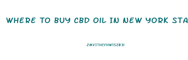 Where To Buy Cbd Oil In New York State