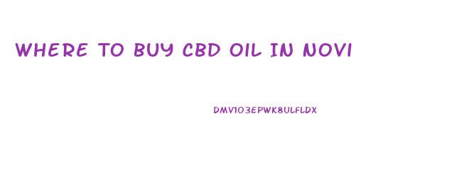 Where To Buy Cbd Oil In Novi