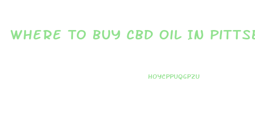 Where To Buy Cbd Oil In Pittsburgh