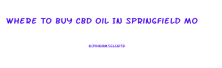 Where To Buy Cbd Oil In Springfield Mo