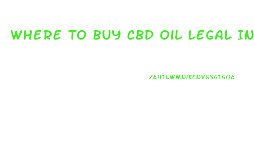 Where To Buy Cbd Oil Legal In Tn