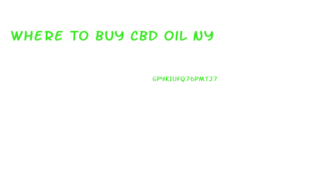 Where To Buy Cbd Oil Ny