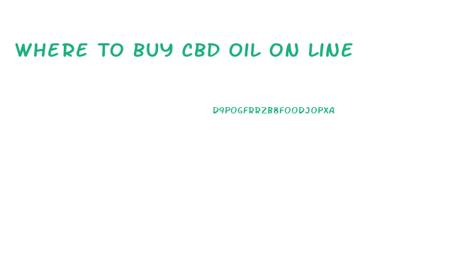 Where To Buy Cbd Oil On Line