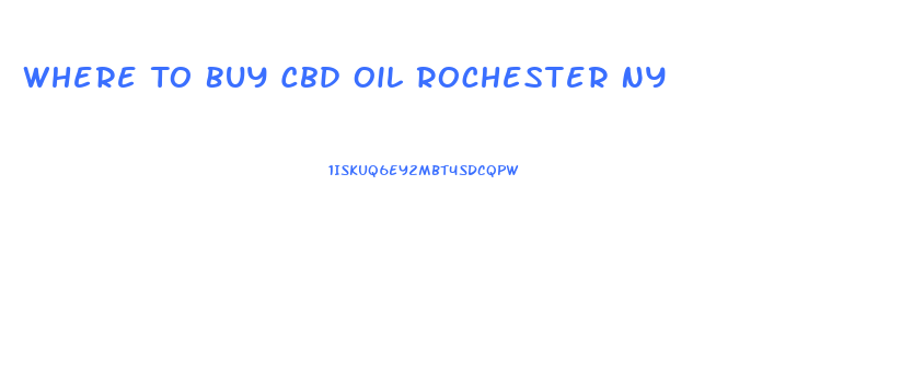 Where To Buy Cbd Oil Rochester Ny