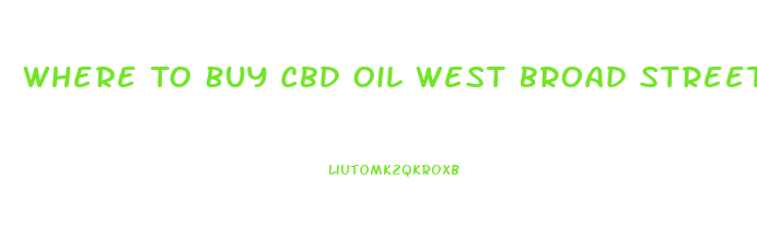 Where To Buy Cbd Oil West Broad Street