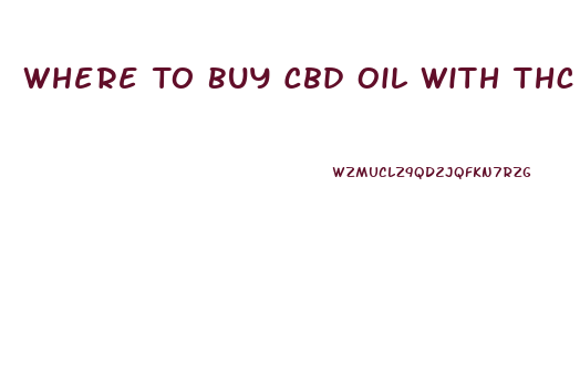 Where To Buy Cbd Oil With Thc For Dogs